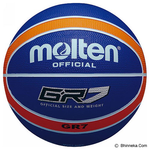 MOLTEN Bola Basket #7 Size 7 BGR7 - Navy/Orange